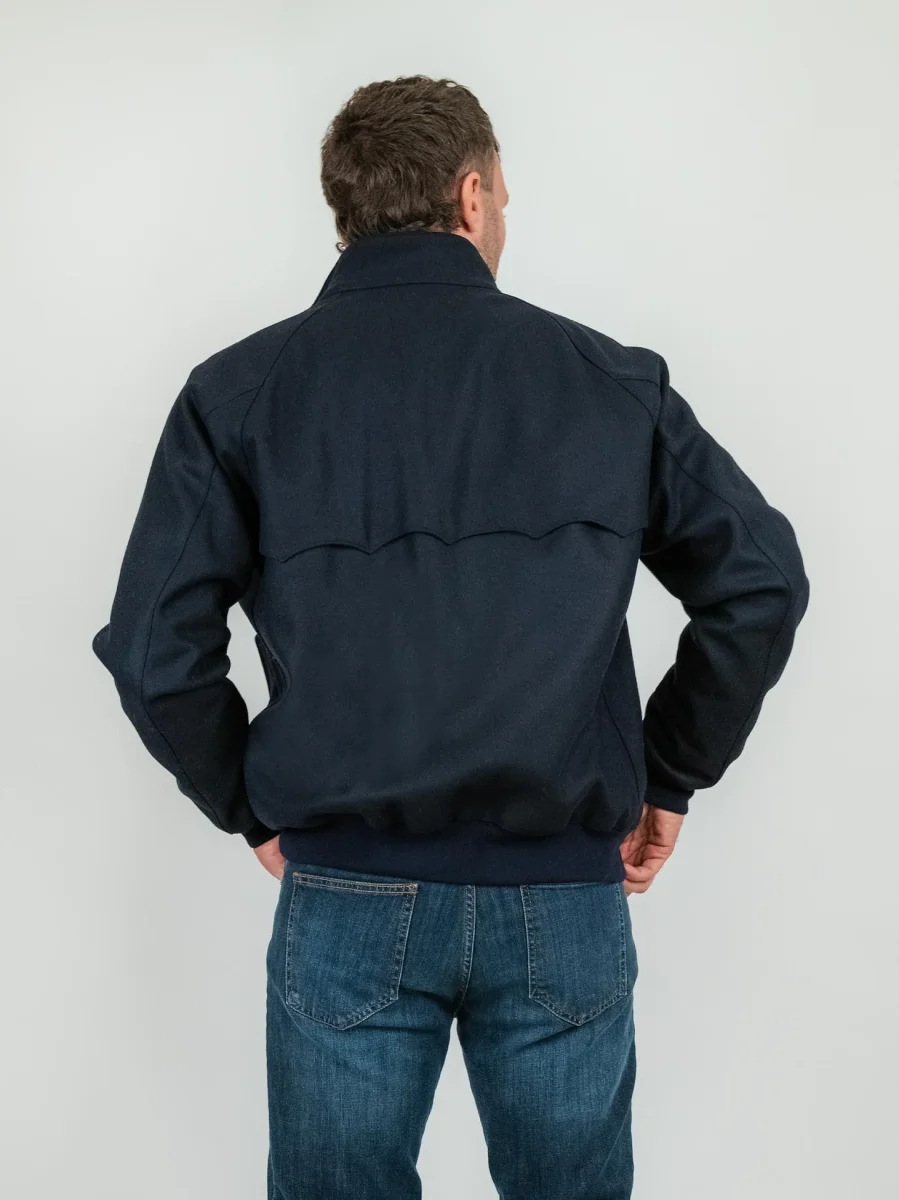 GIACCA MELTON G9 IN LANA BLU - immagine 4