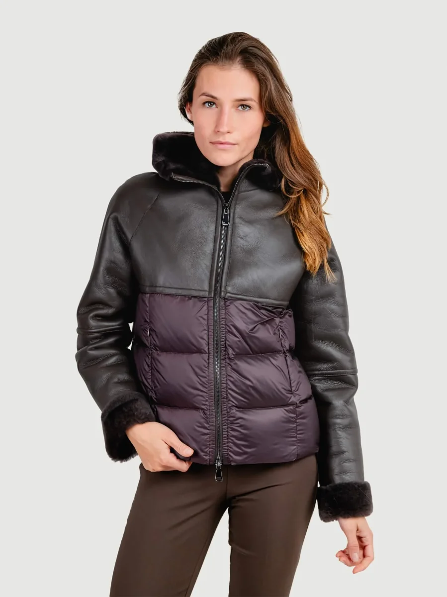 GIACCA MONTONE E PIUMINO TESTA MORO