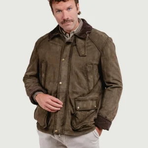 GIACCA PELLE BALMORAL COLOR ALGA