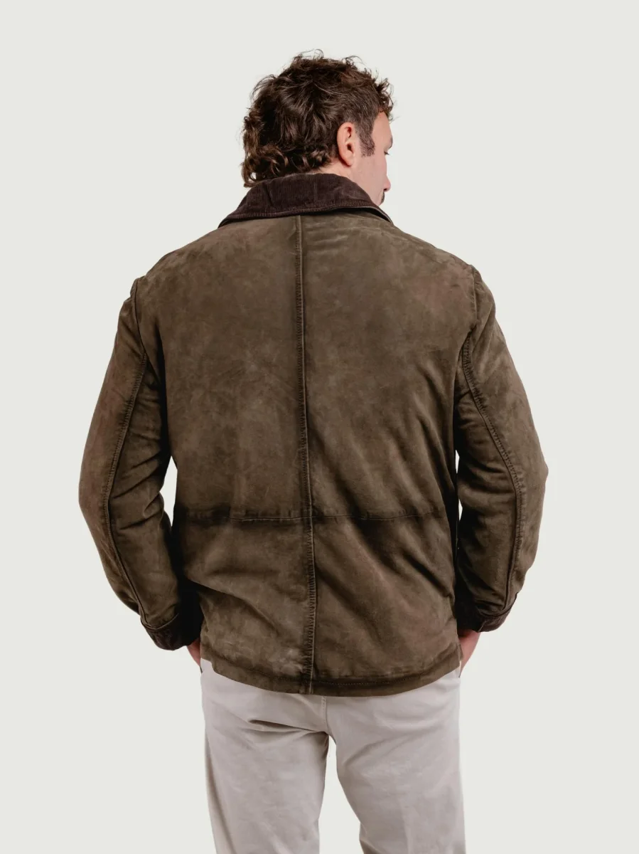 GIACCA PELLE BALMORAL COLOR ALGA - immagine 5