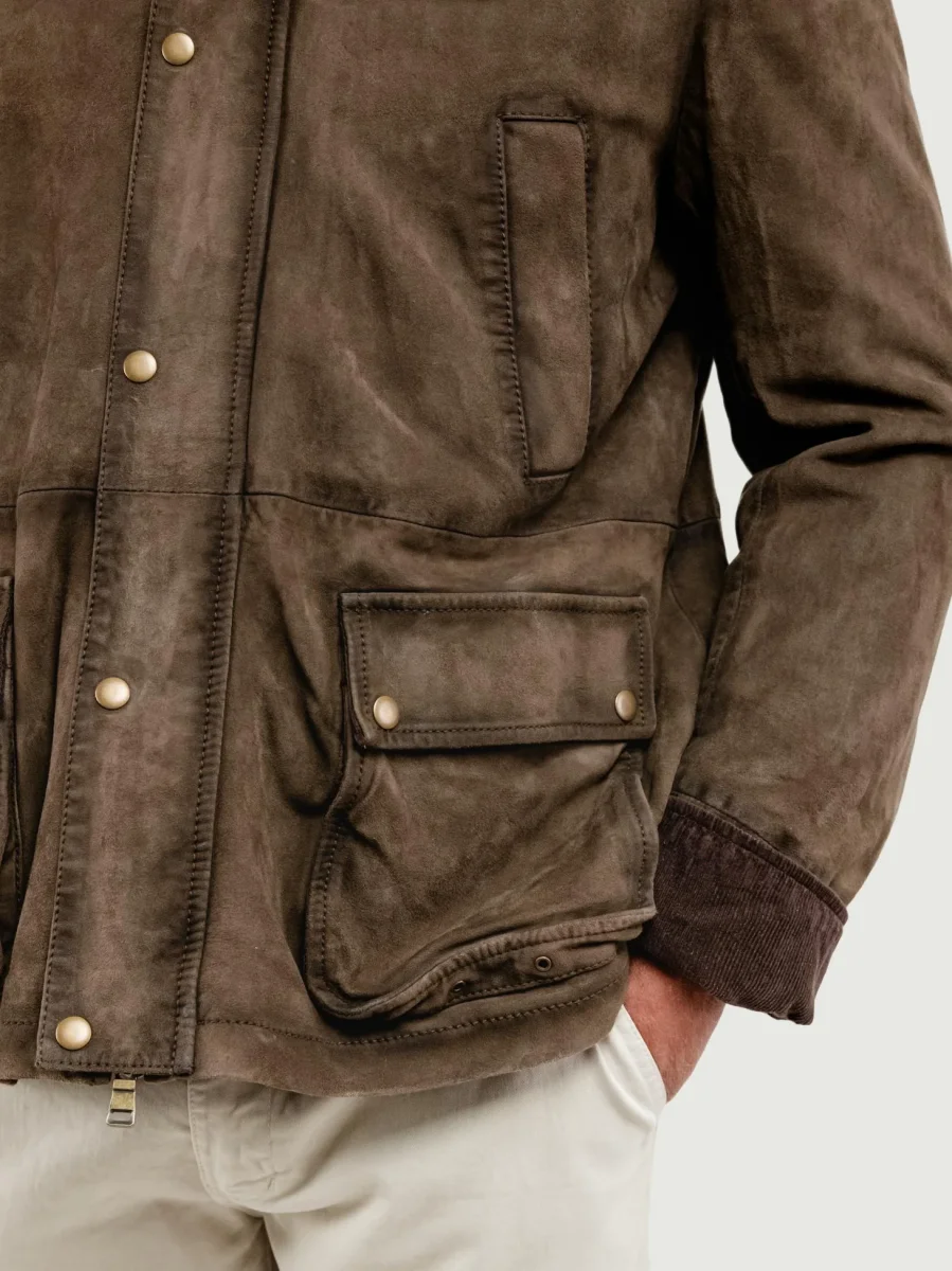 GIACCA PELLE BALMORAL COLOR ALGA - immagine 6