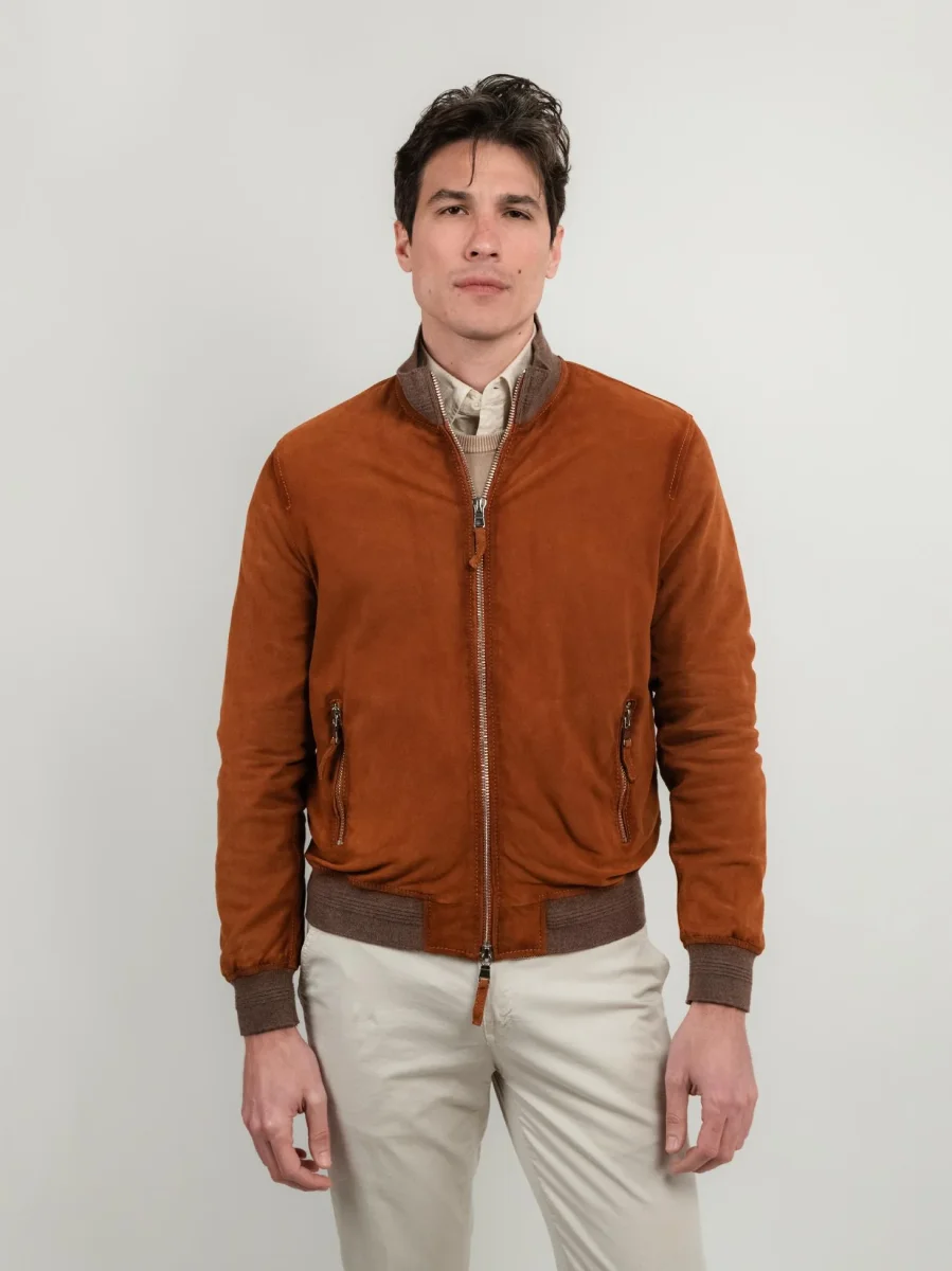 GIACCA SCAMOSCIATA COLOR MATTONE QUENTIN