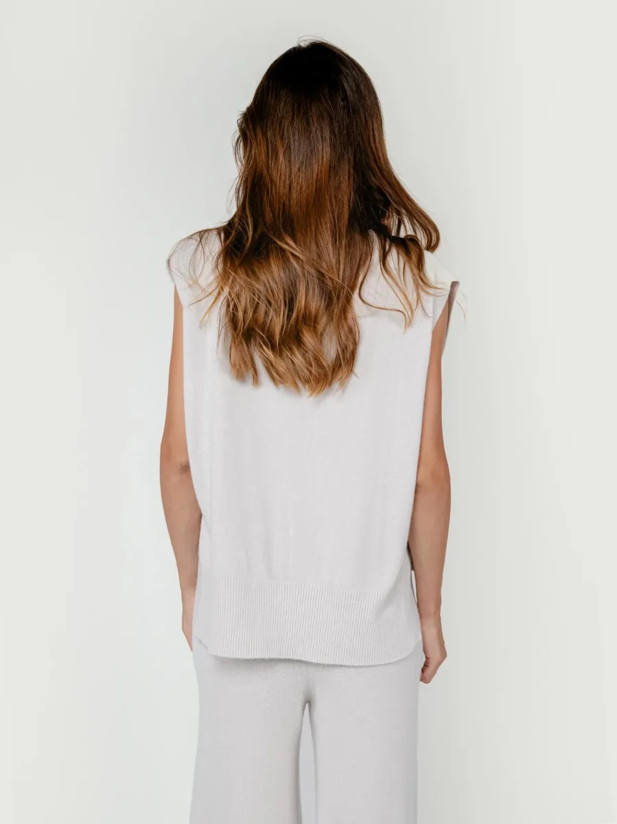 GILET APERTO PANNA - immagine 4