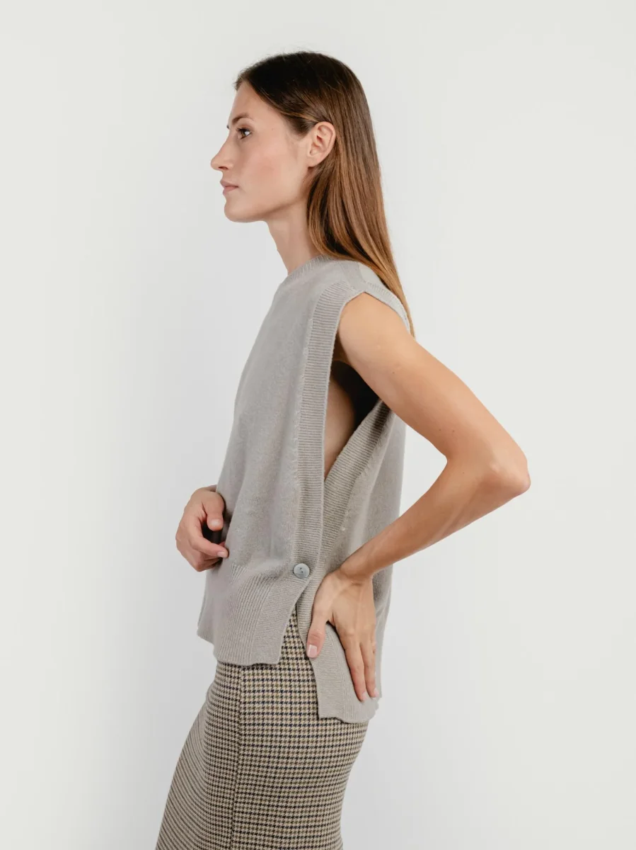 GILET APERTO TORTORA - immagine 3