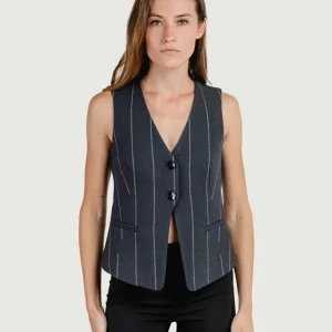 GILET GESSATO GRIGIO ANTRACITE
