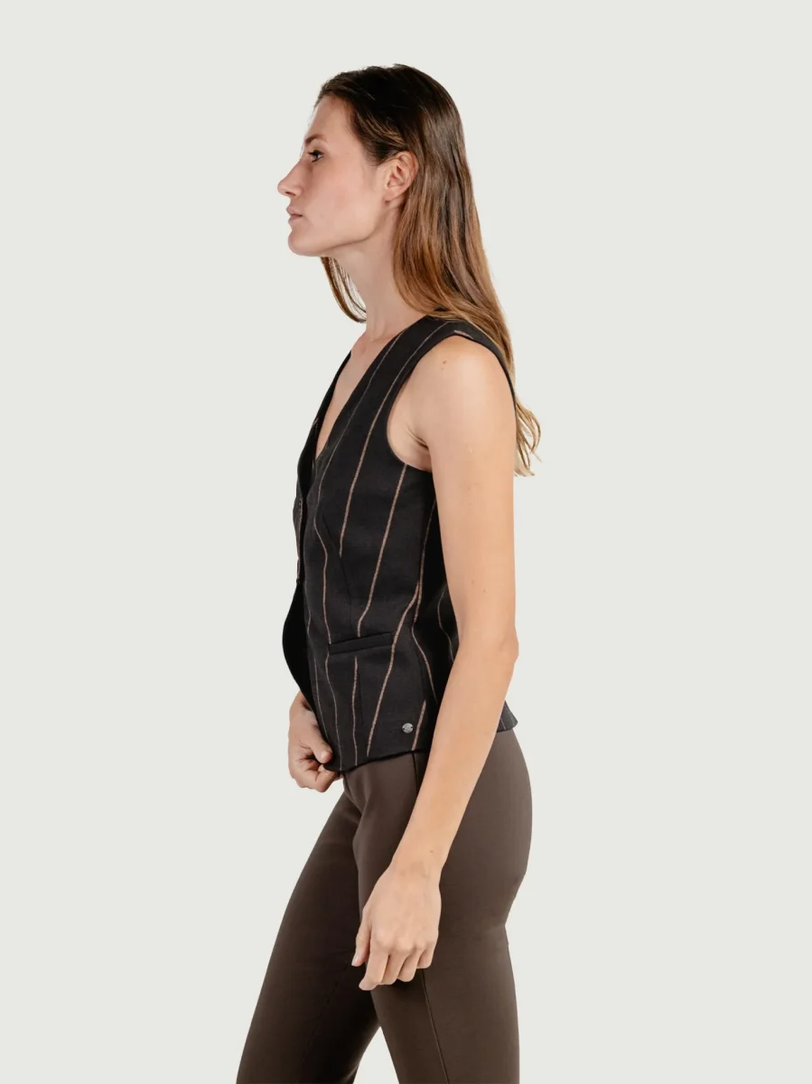 GILET GESSATO TESTA MORO - immagine 3