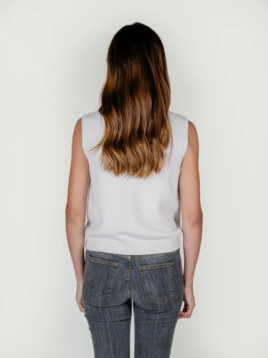 GILET LUPETTO AVORIO - immagine 4