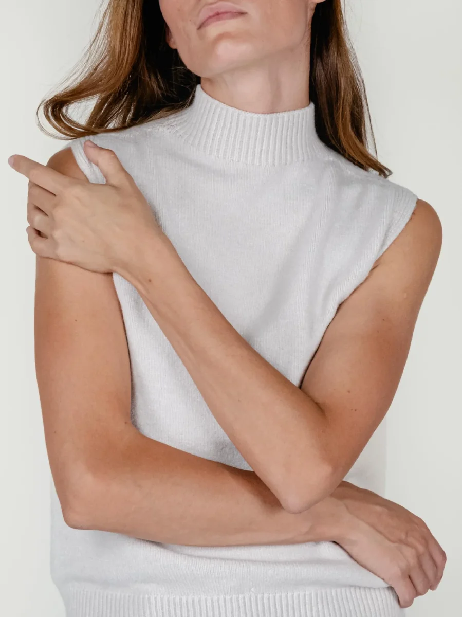 GILET LUPETTO AVORIO - immagine 5