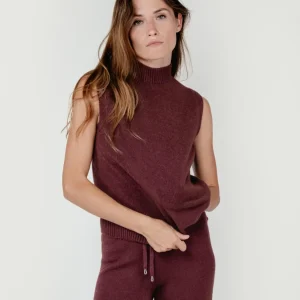 GILET LUPETTO BORDEAUX