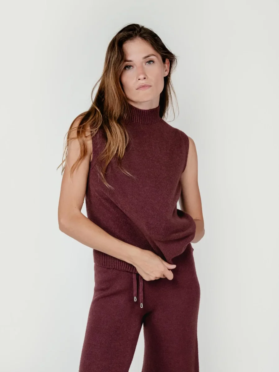 GILET LUPETTO BORDEAUX