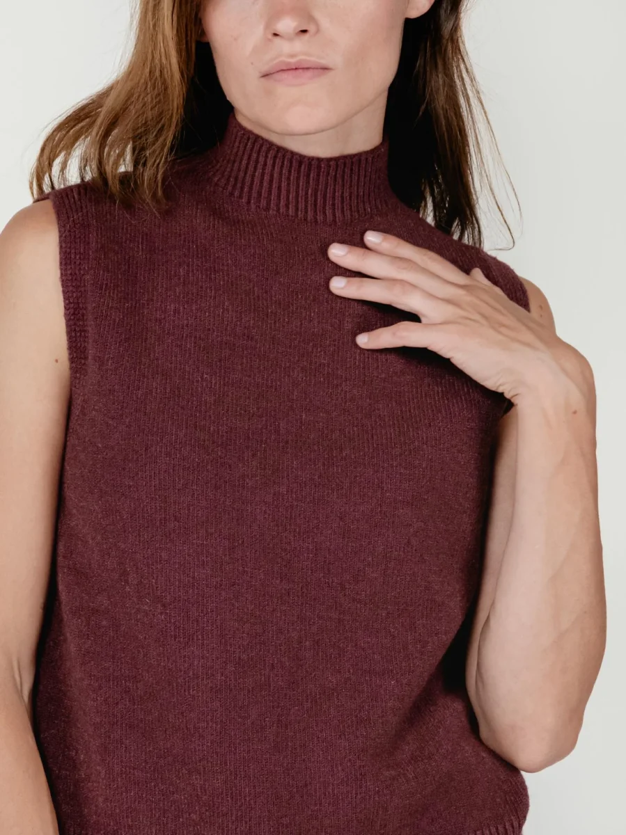 GILET LUPETTO BORDEAUX - immagine 5