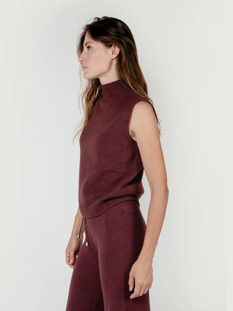 GILET LUPETTO BORDEAUX - immagine 3