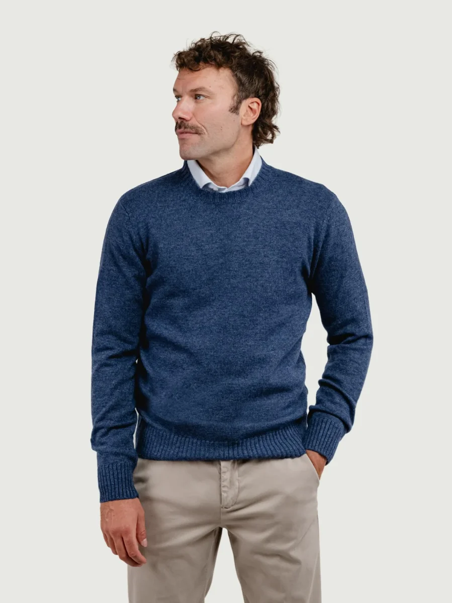 GIROCOLLO IN LANA BLUETTE