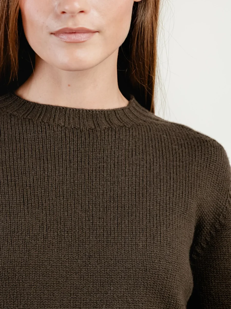 GIROCOLLO IN LANA MERINO MOKA - immagine 5