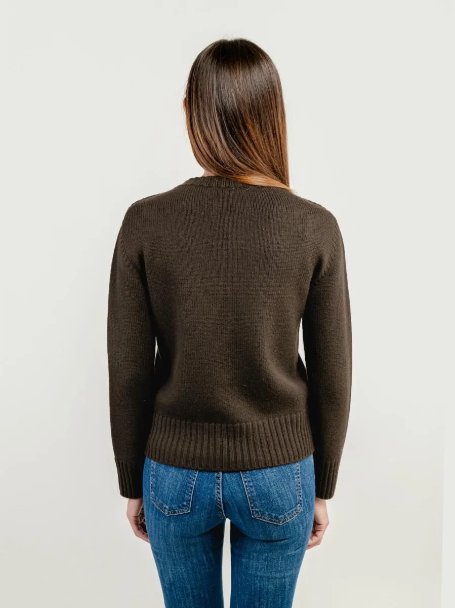 GIROCOLLO IN LANA MERINO MOKA - immagine 4