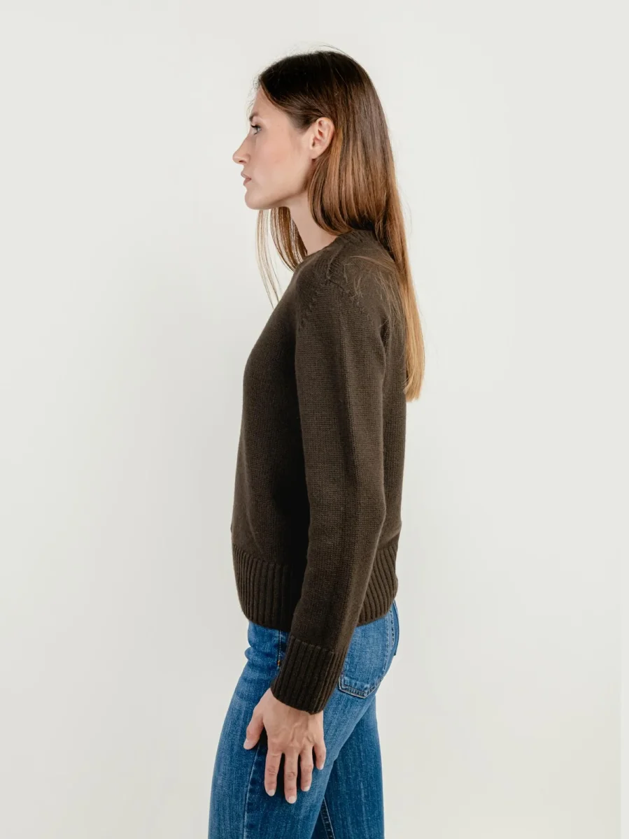 GIROCOLLO IN LANA MERINO MOKA - immagine 3