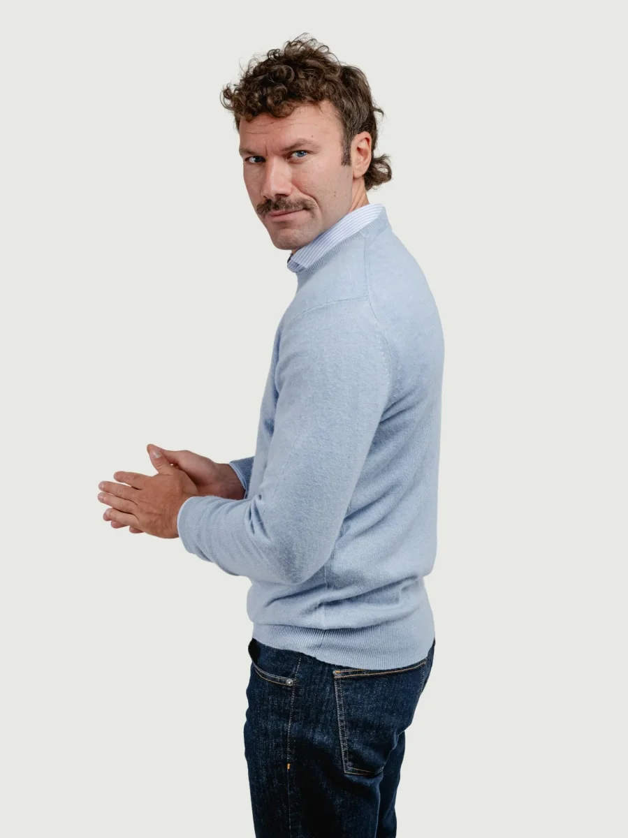 GIROCOLLO MISTO CASHMERE CARTA ZUCCHERO - immagine 3