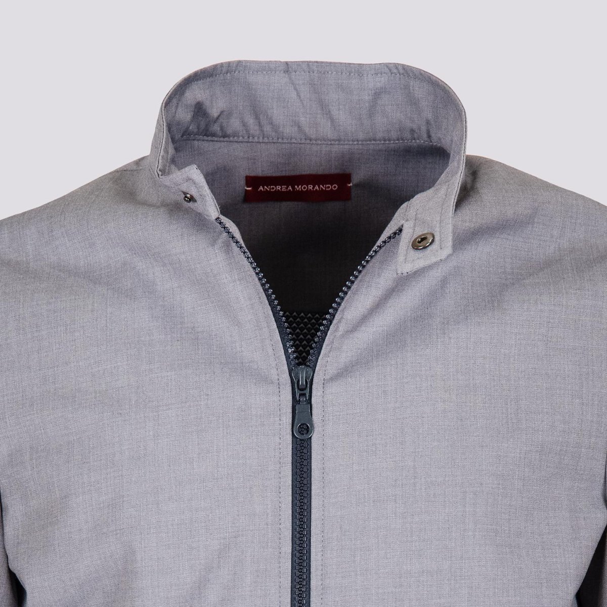 GIUBBINO IN TESSUTO GRIGIO A CONTRASTO - immagine 7