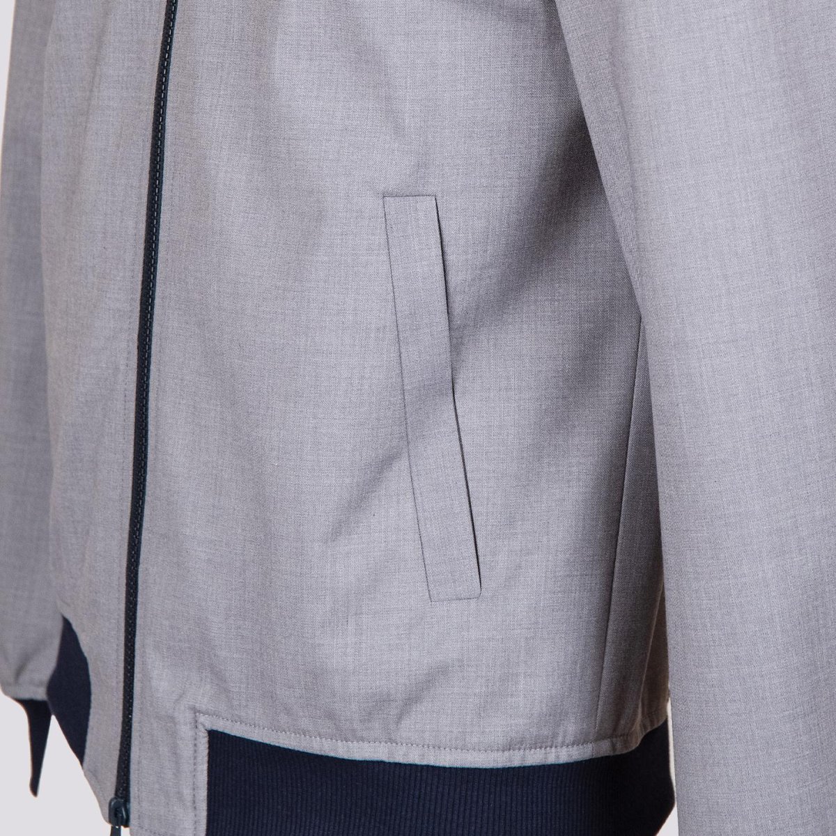 GIUBBINO IN TESSUTO GRIGIO A CONTRASTO - immagine 8