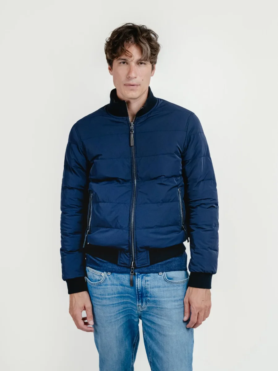 GIUBBOTTO DEREK SEAMLESS IN PELLE REVERSIBILE IN NYLON - immagine 6