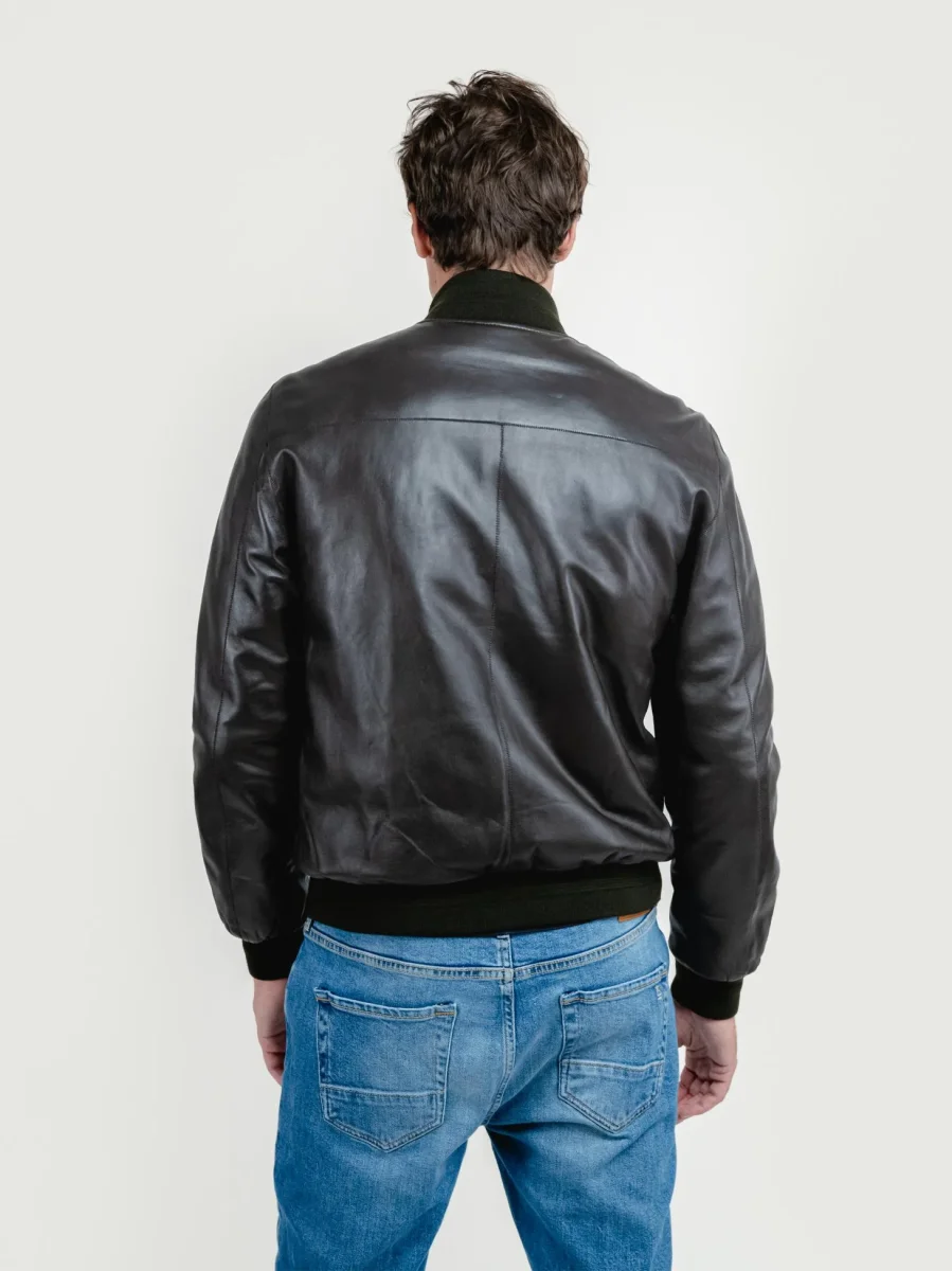 GIUBBOTTO DEREK SEAMLESS IN PELLE REVERSIBILE IN NYLON - immagine 4