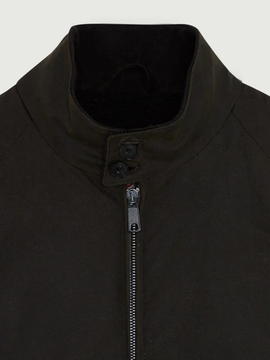 GIUBBOTTO G9 IMBOTTITO IN COTONE CERATO DEEP MOSS - immagine 8