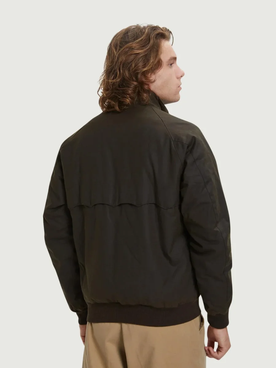 GIUBBOTTO G9 IMBOTTITO IN COTONE CERATO DEEP MOSS - immagine 5