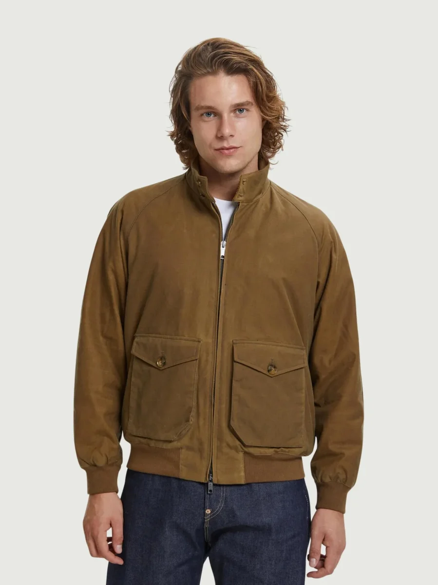 GIUBBOTTO G9 IMBOTTITO IN COTONE CERATO TAN - immagine 3