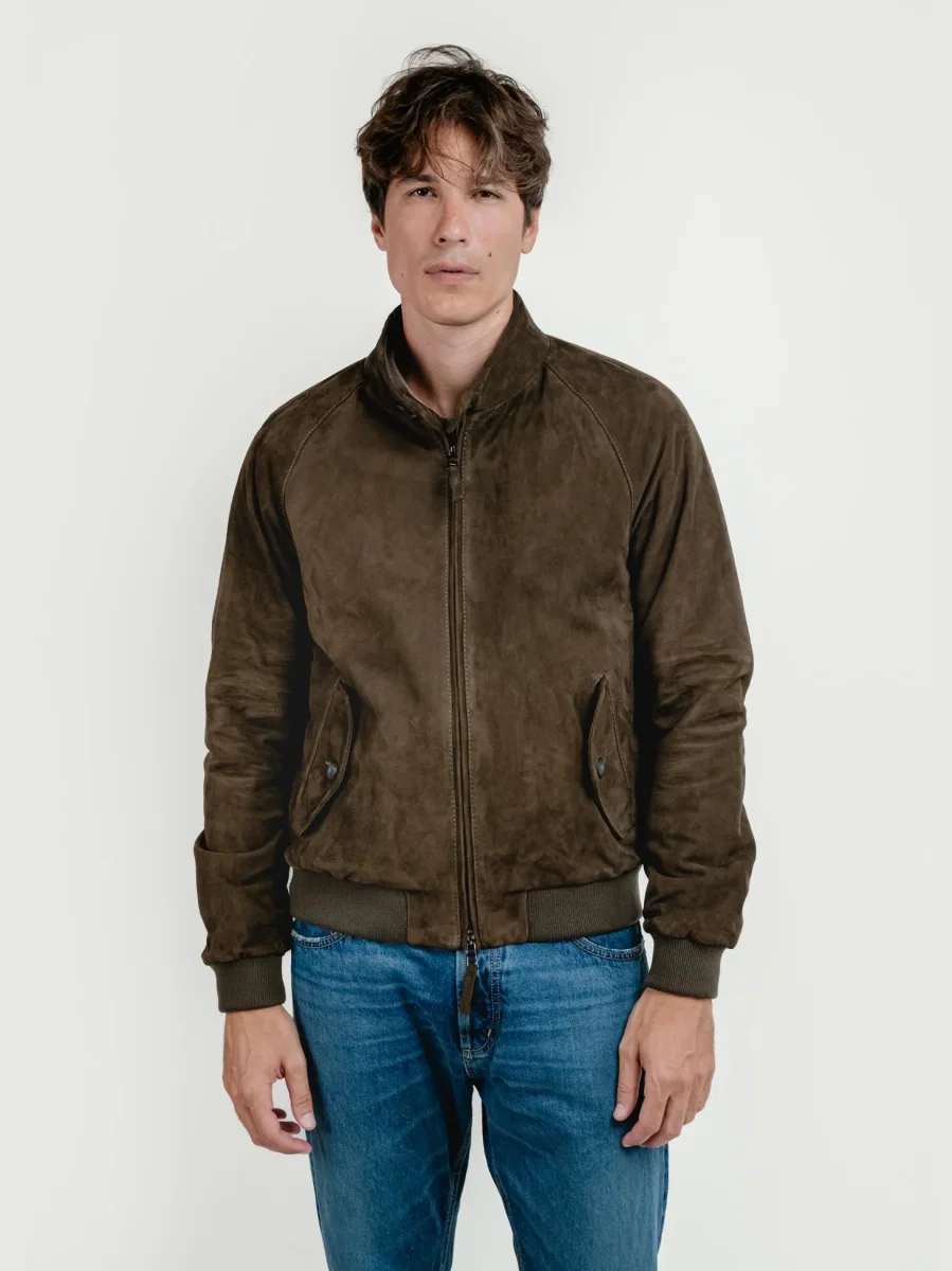 GIUBOTTO ETHAN IN PELLE SCAMOSCIATA NOCCIOLA