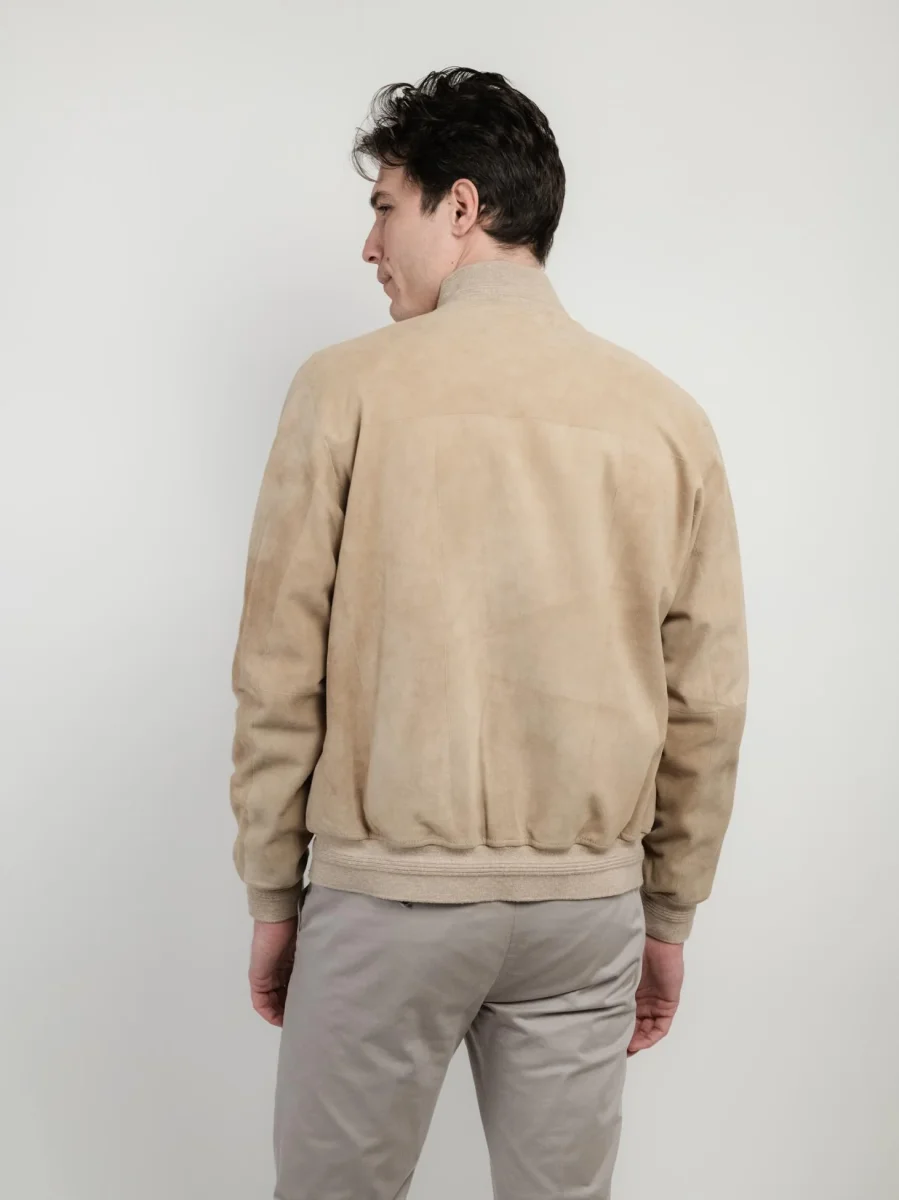 GIUBOTTO IN CAMOSCIO CREMA RIVERSIDE - immagine 5