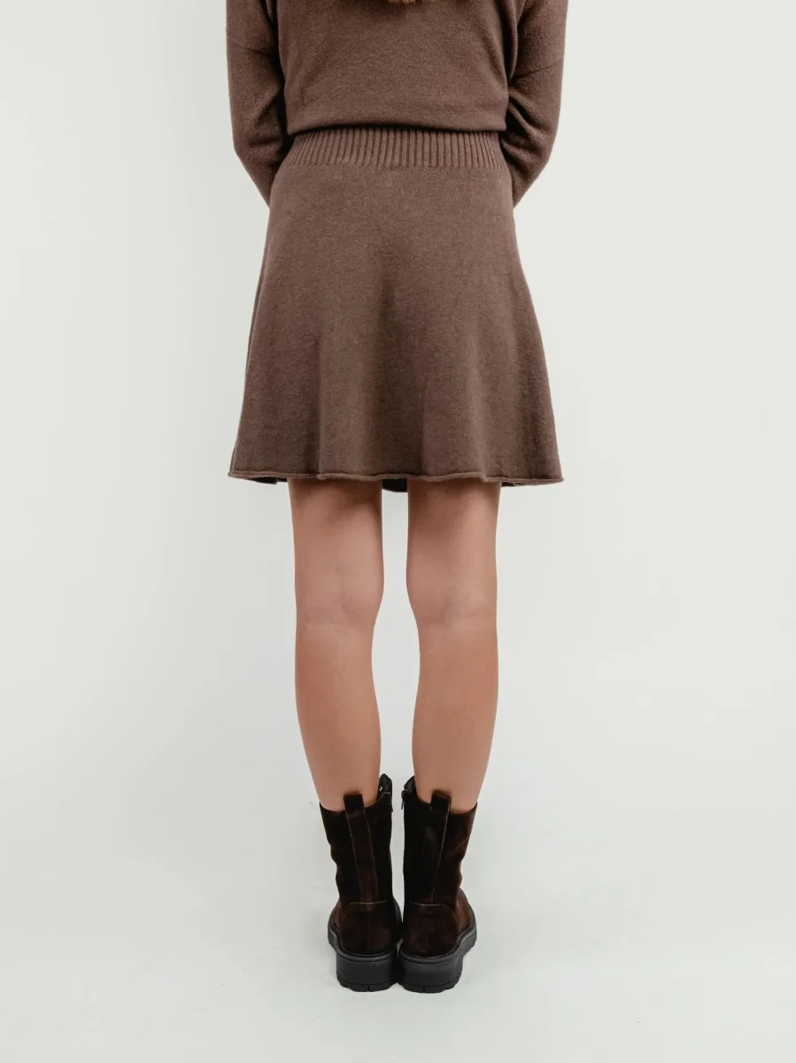 GONNA IN MAGLIA TABACCO - immagine 5