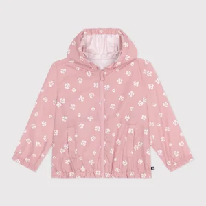 Giacca a vento a fiori bambina