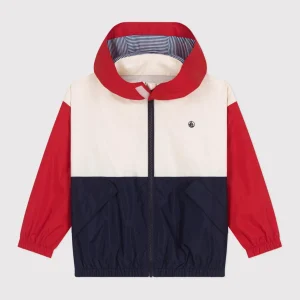 Giacca a vento bambino con cappuccio a scomparsa