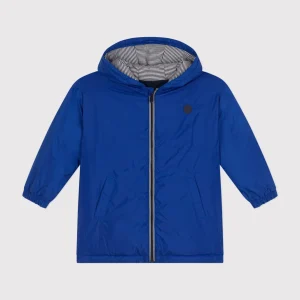 Giacca a vento calda bambino blu