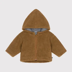 Giacca con cappuccio in sherpa neonato