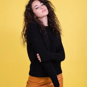 Girocollo in maglia nero