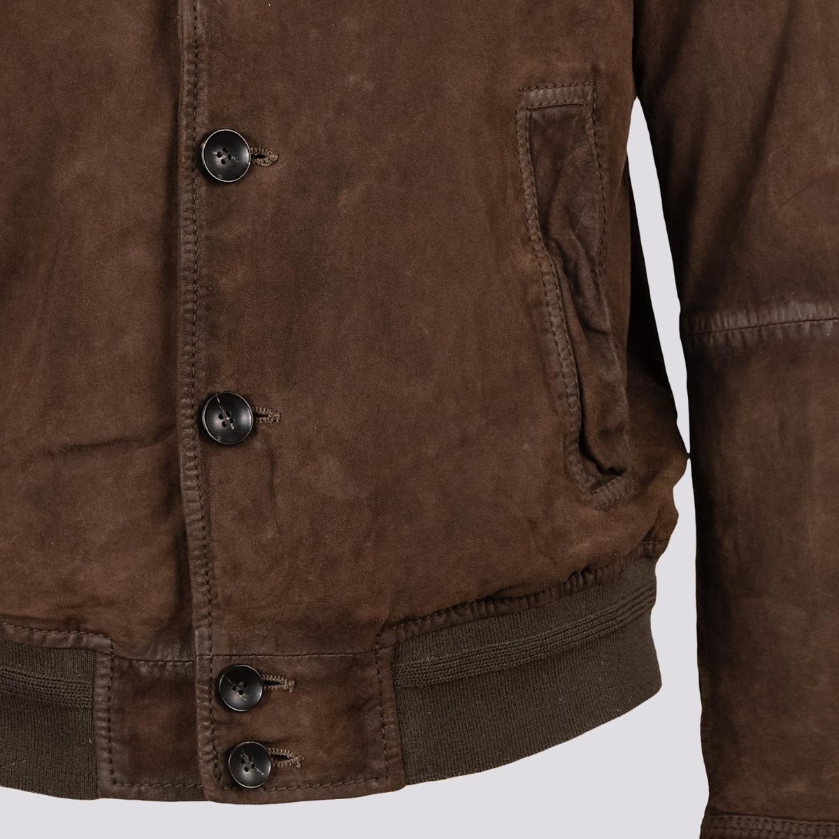 Giubbotto in camoscio jungle"Rick" - immagine 5