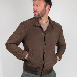 Giubbotto in camoscio jungle"Rick"