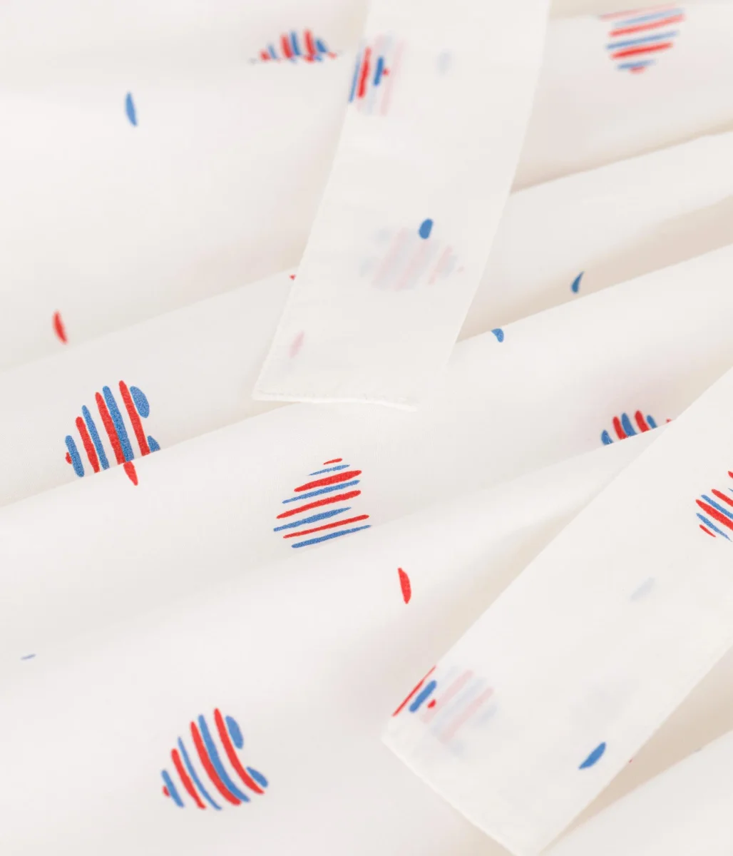 Gonna in cotone a cuori bambina - immagine 5