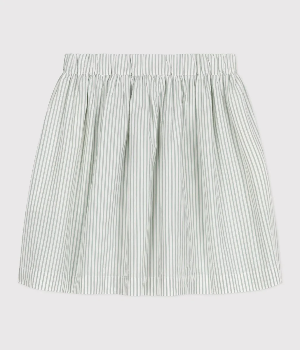 Gonna in cotone a righe bambina - immagine 3