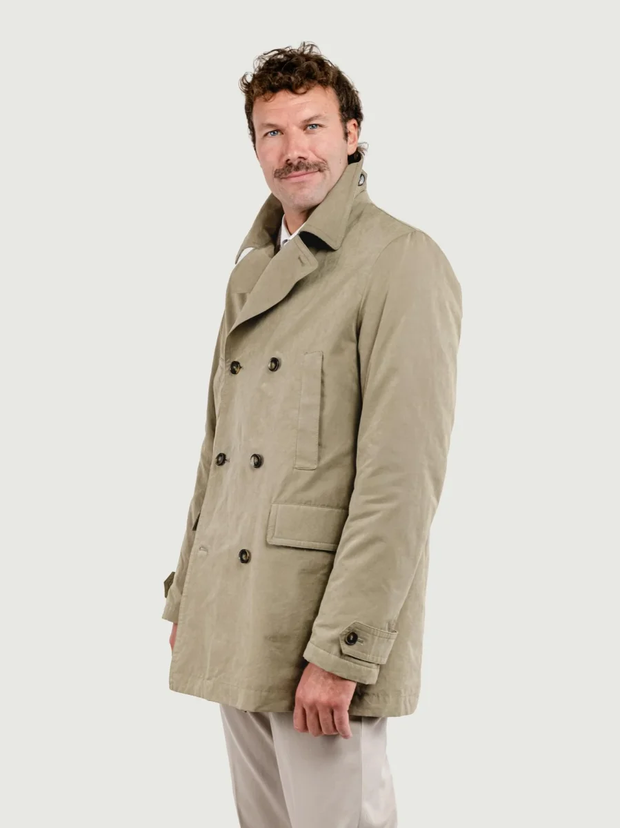 IMPERMEABILE TERENCE BEIGE CON INTERNO IN LANA - immagine 4