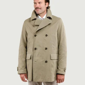 IMPERMEABILE TERENCE BEIGE CON INTERNO IN LANA