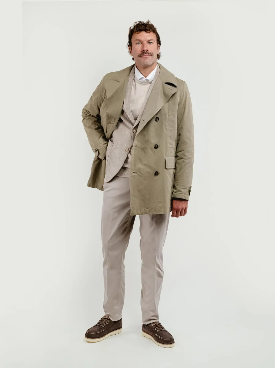 IMPERMEABILE TERENCE BEIGE CON INTERNO IN LANA - immagine 3