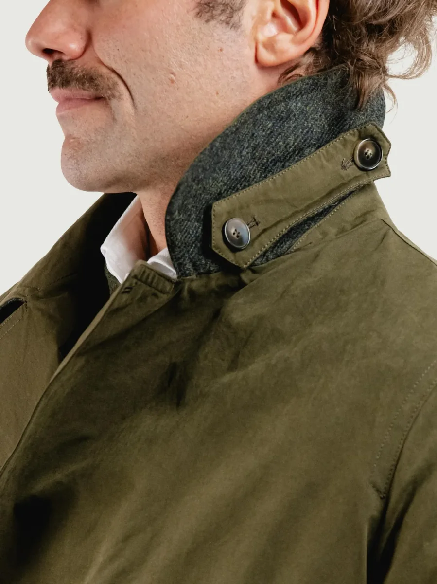 IMPERMEABILE TERENCE VERDE CON INTERNO IN LANA - immagine 6