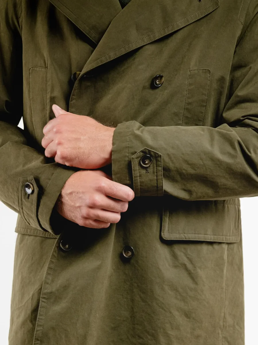 IMPERMEABILE TERENCE VERDE CON INTERNO IN LANA - immagine 5