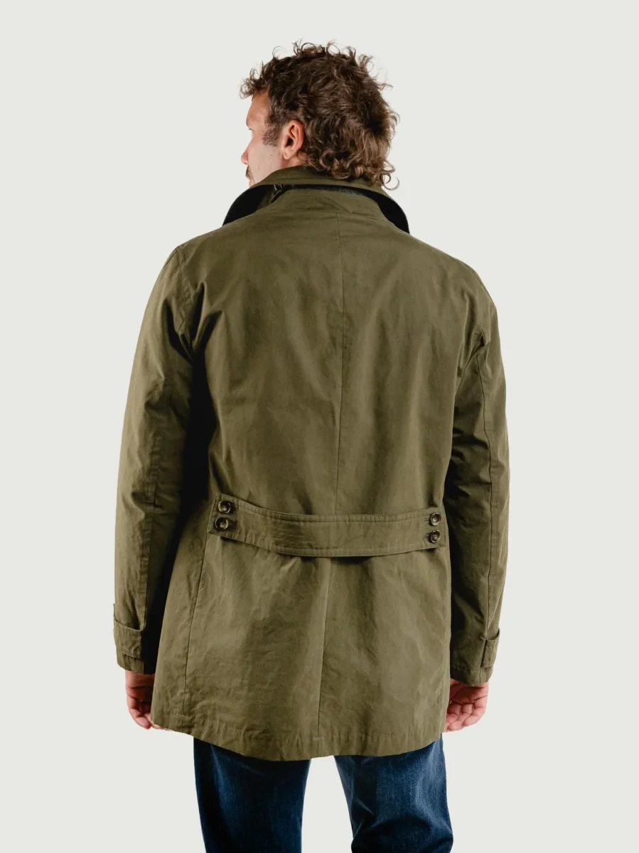 IMPERMEABILE TERENCE VERDE CON INTERNO IN LANA - immagine 4