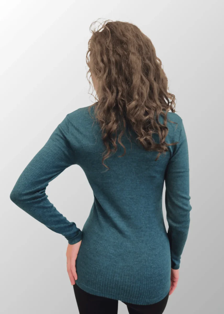 Maglia con lupetto Sophie in Modal Lana Cashmere - immagine 4