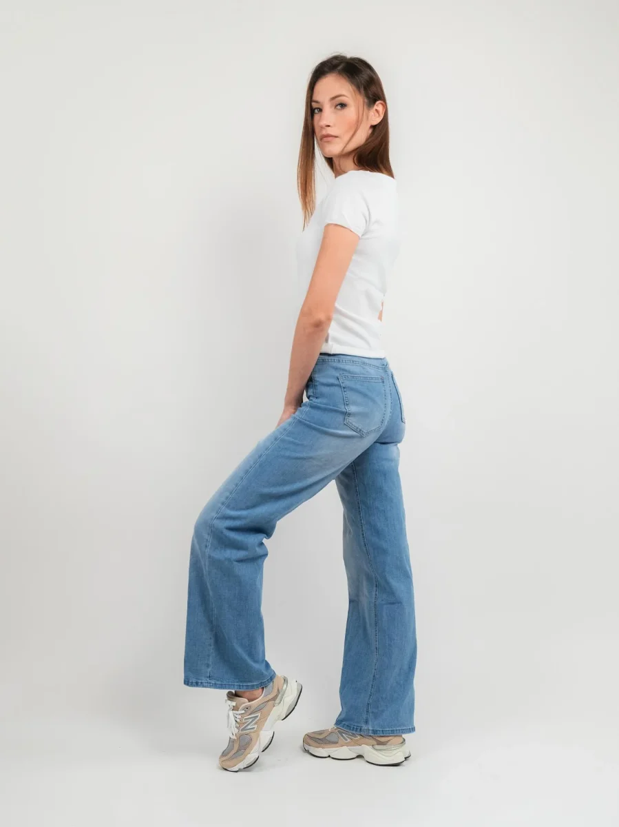 JEANS 5 TASCHE A PALAZZO - immagine 4