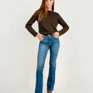 JEANS 5 TASCHE A ZAMPA LAVAGGIO MEDIO