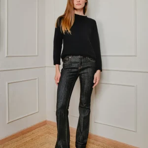 JEANS 5 TASCHE A ZAMPA LAVAGGIO SCURO